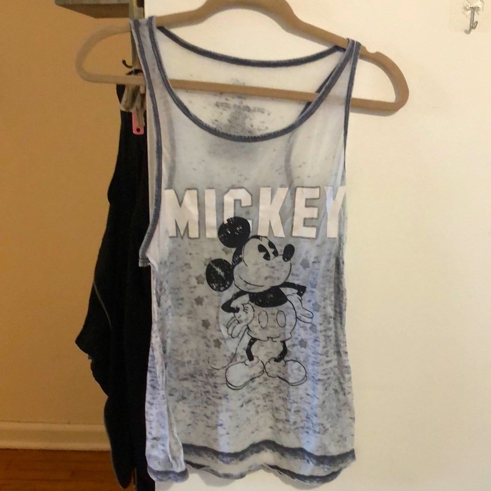 Disney womens Mickey Mouse burnout tank top